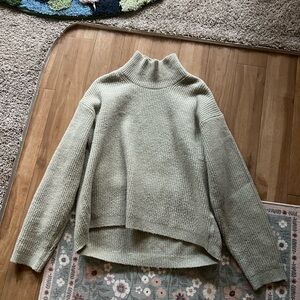 Uniqlo Women's High-Neck Sweater - Green